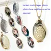 Caja de Fotos con Patrón Europeo y Americano Multicapa 60% de descuento Caja de Fotos Apilable Se Puede Abrir para Guardar Colgante de Foto Collar