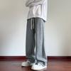 Vendas Domésticas 2025 Outono Novo Estilo Masculino Caimento Fluido Xadrez Texturizado Tamanho Grande Masculino Casual Mais Fácil de Combinar Calça Reta Solta