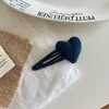 Pinza para el pelo con forma de corazón flocado de hada pequeña Pinza para el pelo con forma de corazón para niña Pinza para el pelo con forma de corazón para niña Pinza para el flequillo Pinza lateral Pinza para pelo roto