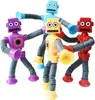 Brinquedo de tubo telescópico girafa transfronteiriço brinquedo descompressão tubo telescópico robô descompressão ventosa presente infantil