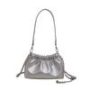 Bolsa de Design de Nicho para Mulheres Ins Nova Moda Coreana Bolsa Transversal com Corrente Estilo Plissado de Alta Qualidade Bolsa Saco