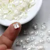 Flores Mini de Perla Acrílica de 6 mm Cuatro Pétalos Flores para Manualidades Joyería Estilo Antiguo Pasador Arte de Uñas Flores Pequeñas