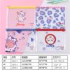 Bolsa de archivo transparente impermeable con rejilla gruesa, bolsa de información, bolsa de papelería de gran capacidad para estudiantes con dibujos animados creativos y sencillos