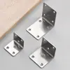 Suporte de canto em aço inoxidável espessado, suporte de ângulo reto 90 graus, suporte de prateleira, conector de reforço, acessórios de ferragens para móveis, atacado