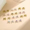 Acessórios para Nail Art Novo Estilo Borboleta Laço Tridimensional Vazado Strass Metal para Unha DIY Decorações de Unha Usáveis Cristal