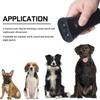 Linterna LED de doble cabezal transfronteriza, repelente ultrasónico para perros sin batería, portátil, remolque para perros que ladran