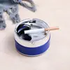Cenicero Creativo con Tapa, Hogar Personalizado Sala de Estar, Celebridad de Internet Mesita de Noche Giratorio Acero Inoxidable Plástico Cenicero, A Prueba de Viento
