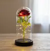 Ramo de Flores Eternas de Rosa Transfronterizo en Cúpula de Cristal, Caja de Regalo para el Día de San Valentín, Producto Terminado, Regalo de Navidad para el Día de la Madre