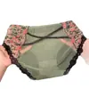 Pantis de malla bordados con encaje para niñas, estilo francés, puros y sensuales, de tiro bajo, transparentes y sexys, tangas para mujer