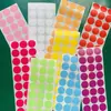 Adesivos Coloridos Redondos de 20mm Pontos Pequenos Autoadesivos Extra Pegajosos Autoadesivos Feitos 10 Cores Etiquetas Autoadesivas