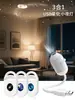 Lámpara de mesa pequeña bestseller transfronteriza, luz ambiental para mesita de noche de dormitorio, lámpara de protección ocular para dormir por la noche, luz nocturna de proyección de cielo estrellado USB