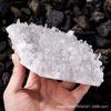 Vendas Diretas de Fábrica de Ornamentos de Aglomerado de Cristal Branco Natural para Casa Escritório, Espécimes de Minério de Aglomerado de Crisântemo, Ornamentos de Pedra Desmagnetizada