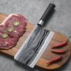 Rebanadora de acero inoxidable para uso doméstico, comercial, de cocina, con mango de madera, afilada, de acero inoxidable, venta al por mayor