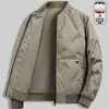 Chaqueta de algodón de invierno para hombre, negocios, ligera, corta, cuello alto, abrigo de plumón de pato, ropa casual para hombre, ropa de invierno de lujo ligero, top para hombre
