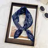 Lenço de Seda Coreano Fácil de Cuidar e Resistente a Amassados, Lenço Decorativo Pequeno para Pescoço com Padrão Paisley Listrado Bolinhas Diamante Fashion Retrô, Lenço de Cabeça, Lenço