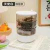 Caja de Almacenamiento Transparente Giratoria Multicapa Transfronteriza para Accesorios de Escritorio del Hogar y Almacenamiento de Joyería, Caja a Prueba de Polvo al por Mayor y Personalización