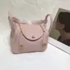 Mini Bolso Lindy de Piel de Vaca de Primera Capa, Bolso de Mano Genuino para Mujer, Bolso tipo 'Pillow Doctor', Bolso de Hombro Cruzado de Moda para el Trabajo