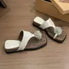 Sandalias de Chancla con Fuegos Artificiales de Pedrería de Moda para Mujer, Adecuadas para Usar al Aire Libre, Estilo Francés Verano 2026, para Combinar con Vestidos, Chanclas de Cuña
