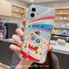 Funda Creativa de Bob Esponja Paixing para Apple 13/14, Carcasa para Teléfono iPhone 12Pro Max Transparente Anticaídas