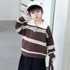 Colección de otoño para niños 2026: nuevos polos de punto para niños, suéteres de punto para primavera/otoño, tops elegantes con cuello para bebés