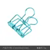 Clips Metálicos de Colores Clips Huecos Clips Metálicos para Documentos Clips Metálicos para Exámenes de Estudiantes Clips para Agendas Clips de Papelería para Oficina