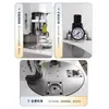 Máquina Pneumática de Botons Ppx Hexagonal 66*58mm Quatro Estações Elétrica Rotativa Magnética Double Flash Corpo Grande