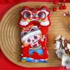 Bolsa de sobre rojo Ping An Alegría Tela Año del Serpiente 2025 Nuevo Alto Creativo Marea Nacional Sobre Rojo Bolsa de la Suerte Bolsa de Año Nuevo Venta al por Mayor
