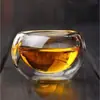 Taza de Té de Vidrio de Doble Capa al por Mayor del Fabricante, Taza de Té Pequeña, Juego de Té Kung Fu, Estilo Sencillo, Moderno y Sencillo