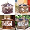 Lámpara Solar de Columna para Patio Lámpara de Exterior para Jardín Amurallado Villa Puerta Lámpara de Columna Lámpara de Exterior Valla Lámpara de Columna Impermeable