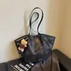 Bolso Grande de Mujer con Estampado de Leopardo Personalizado 2026 Otoño Nuevo Estilo Moda Bolso de Hombro Único Bolso Tote de Mano para el Trabajo y el Trayecto
