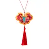 Kit de Materiais para Sachê Perfumado do Festival do Meio Outono DIY, Pingente Bordado Feito à Mão, Ornamento Hanfu Estilo Chinês Tradicional, Sachê Portátil de Artemísia