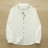 Coleção Primavera 2026 Estilo Étnico Retrô Bordado Camada Dupla Gaze Cardigan Feminino Manga Longa Camisa Top Tendência Atacado