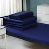 Juego de Cama de Tres Piezas: Funda de edredón, Sábana bajera, Sarja de algodón puro, Dormitorio unitario, Llama azul Fuego azul Ropa de cama