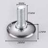 Almohadilla niveladora de altura de escritorio ajustable pie nivelador pie de ajuste mesa y silla almohadilla para pies almohadilla para pies de muebles pie de estante M8 suministro directo de fábrica