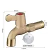 Grifo para Lavadora, Grifo de Agua Corriente, Una Entrada y Dos Salidas, Antihielo para Exteriores, Antirrobo, Conector de Agua Doméstico de 1/2 Pulgada y 3/4 Pulgada