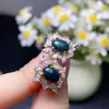 Venta directa del fabricante, pendientes de ópalo negro natural más vendidos transfronterizos, tamaño de la piedra principal: 6*8mm, finamente elaborado con plata de ley 925