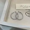 Pendientes de aro compactos de estilo coreano en espiral retorcida, sencillos y de moda, pendientes elegantes con un diseño único, accesorios para orejas de mujer de alta gama