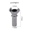 Chicago Americano Aço Inoxidável Garra Pagoda Cauda de Tubo Garra de Ar Navio Conector Rápido Aço Carbono