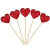 Inserts decorativos para pastel de cumpleaños de papel brillante, estrellas de cinco puntas y corazones, toppers pequeños para decoración de postres de fiesta, 5 piezas