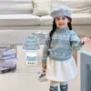 Ropa para niños con forma de pera, traje de falda para niñas, nuevo suéter casual elegante, tejido, falda, ropa para bebé niña