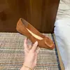 Novos Sapatos de Ballet Femininos Versáteis para o Trabalho, Estilo Vintage Outono 2026, Fivela Quadrada, Salto Baixo, Sola Macia