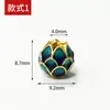 Contas Tradicionais de Lótus em Esmalte Cloisonné para Colares e Pulseiras, Materiais para Acessórios de Joias DIY