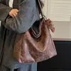 Bolso de Mano con Estampado de Leopardo para Mujer 2026 Nuevo Estilo Moda Retro Bolso de Hombro Único Bolso Tote de Gran Capacidad Nicho Súper Popular Bolso para Viajes