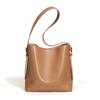 Bolsa Saco Estilo Coreano 2026, Design Exclusivo, Bolsa Tote de Grande Capacidade, Bolsa Transversal Versátil de Couro Genuíno de Ombro Único para Mulheres