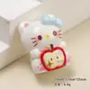 Accesorios de Resina para Manualidades de Dibujos Animados, Pasador de Gato Manzana 3D, Funda de Teléfono, Hebilla de Zapato, Llavero, Accesorios para Colgante
