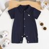 Mono Casual de Verano para Bebé Recién Nacido Estilo Coreano de Moda Traje para Gatear al Aire Libre Pelele para Recién Nacido