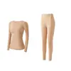 Base Líquida, Aromaterapia, Conjunto de Roupas para Cuidados com a Pele e Beleza, Manga Longa Base Invisível, Gola Redonda Sem Marcas, Alta Elasticidade, Aquecimento e Versatilidade 1303