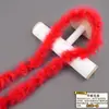 Tira de plumas planas de color directo de fábrica Tira de lana de pavo materiales de decoración manualidades regalo de Navidad DIY