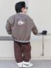 Chamarra con Cuello Alto para Niños, Nuevo Abrigo de Invierno Estilo Béisbol, Forro de Felpa, Engrosado, Cálido, Cortavientos, Ropa de Algodón Estilo Coreano para Niños