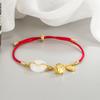 Pulsera con hebilla de seguridad 2022 nueva jade de Hetian cuerda roja año de nacimiento tigre hembra cumpleaños suerte regalo de Año Nuevo ~